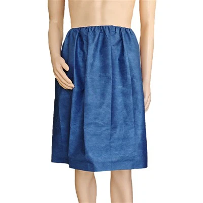 病院検査使い捨てSMS不織布スカート患者ドレスゴムのウエストとgynoスカート